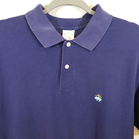 Brooks Brothers Blue Polo Shirt Golden Fleece L - Picture 1 of 16